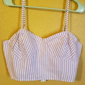 Anthropologie Crop Bralette Style Top